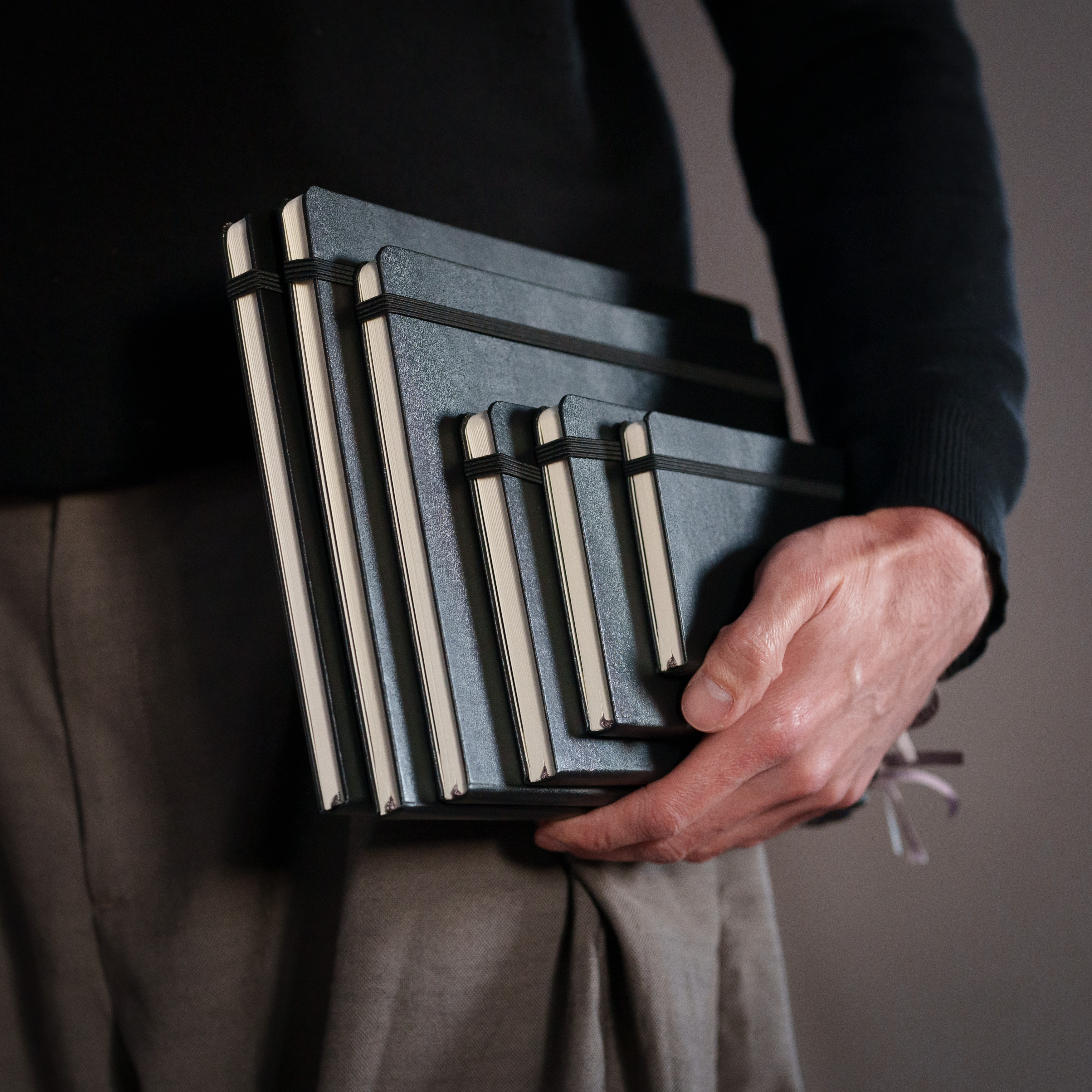 Les différentes tailles de nos carnets moleskine personnalisables
